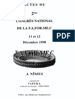 Actes Congrès Faformec Nîmes 1998