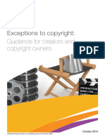 Exceptions To Copyright - Guidance For Creators and Copyright Owners