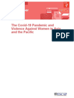 The Covid-19 Pandemic and Violence Against Women in Asia and The Pacific