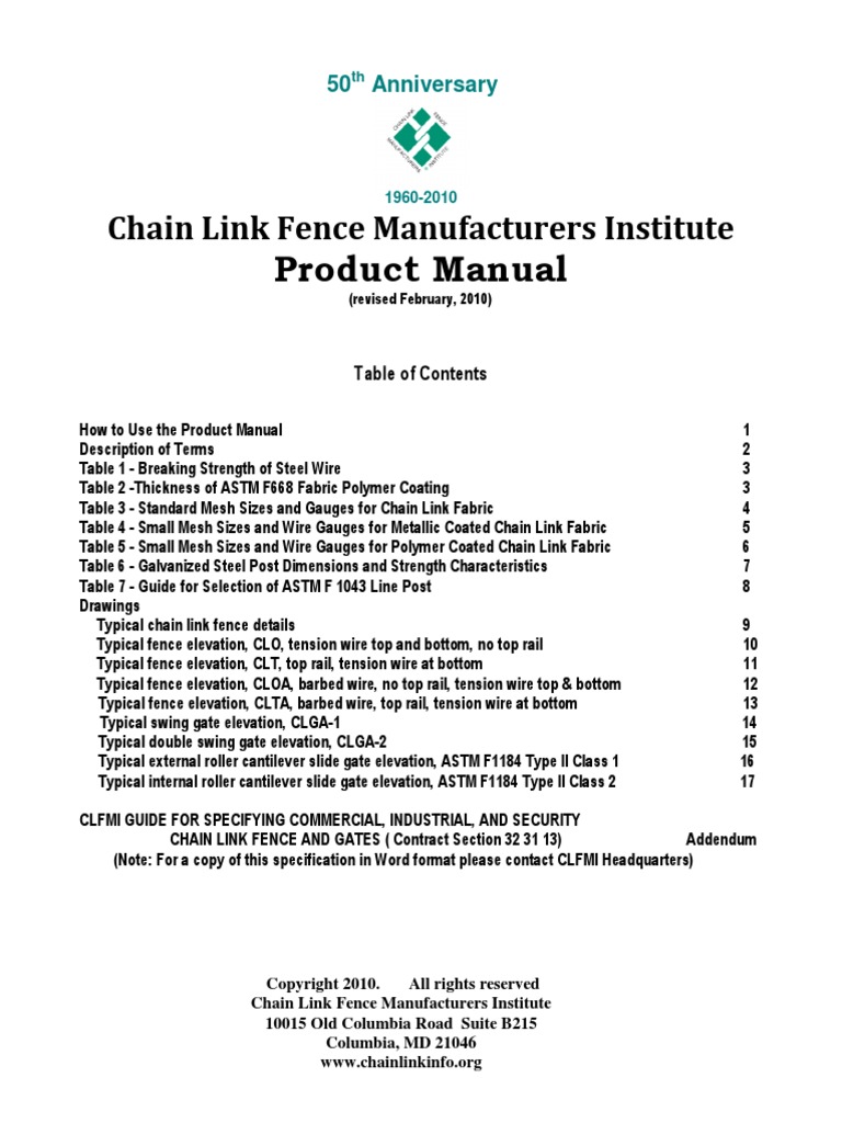Chain Link Manual Pdf Pipe Fluid Conveyance Sheet Metal