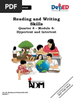 Readingandwritingskills q4 m4 Hypertextandintertext v2