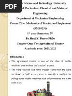 Chapter One Agricultural Tractor