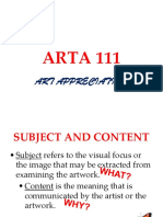 4. ARTA 111 Subject and Content.ppt