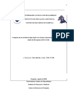 O impacto do uso do microscópio óptico nos exames laboratoriais do Centro de Saúde de Murrupula