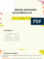 Pertemuan 5 Paradigma Ekonomi Kelembagaan