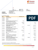 Statement of Account: Primary Holder Name: Muthu Muniyandi Address Branch Code Ifsc Joint Holders