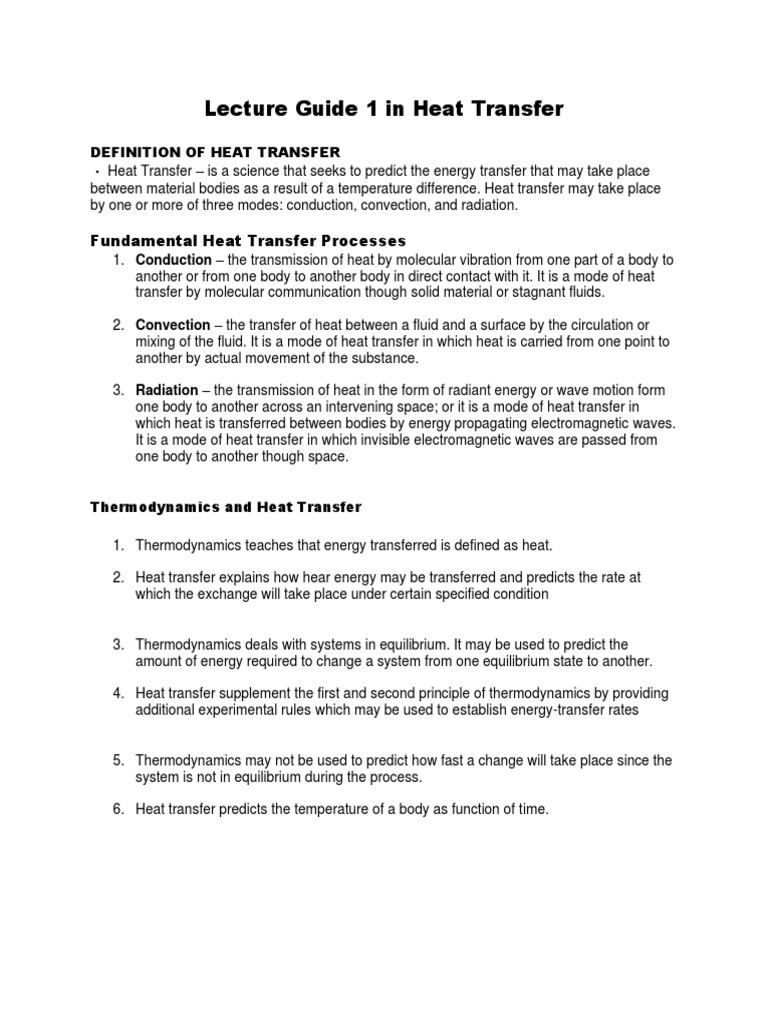 Heat Transfer Fundamentals Explained | PDF | Heat Transfer | Heat