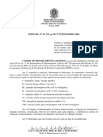 Portaria Nº20 Log 27 Dez 2006 ARMAS NÃO LETAIS