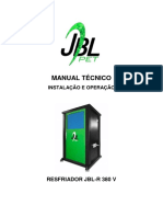 Instalação e operação resfriador JBL-R 380V