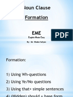 Noun Clause - Formation