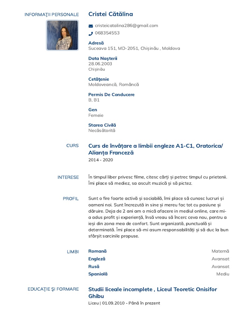 CV - Copie | PDF