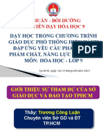 Trình chiếu TH TTCM lớp 9 chính thức