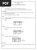 DBMS Complete Notes