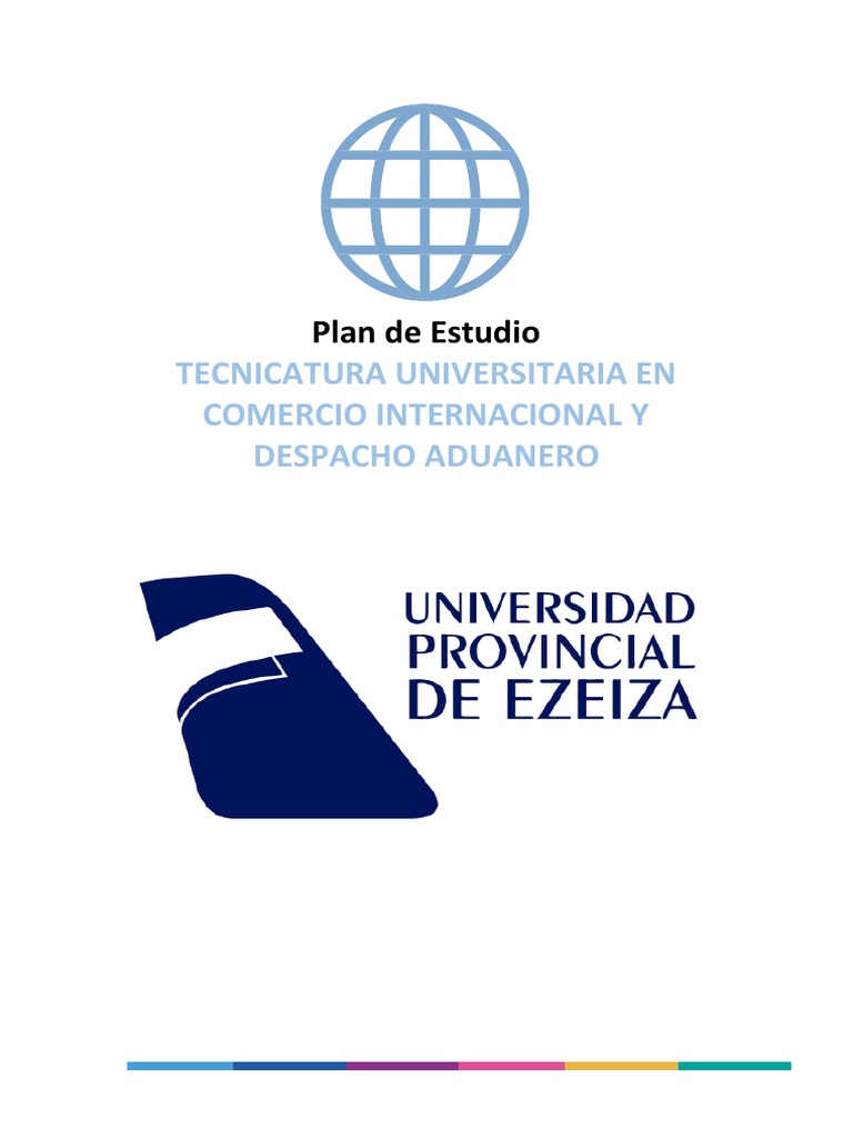 PLAN DE ESTUDIO UPE Tecnicatura Universitaria en Comercio Internacional ...