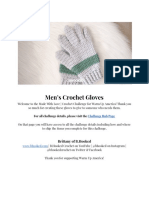 Mens Gloves - Crochet Challenge For Warm Up America