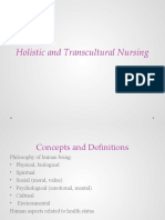 Holistic and Transcultural Nursing Concepts and Definitions