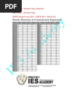 GATE 2011 Answer Key - Solution - GATE 2011 Solutions