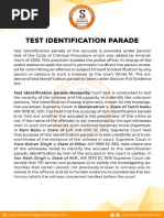 Identification Parade Guidelines and Procedures | PDF | Criminal ...