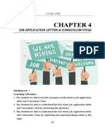 Job Application Letter & Curriculum Vitae: Work Life