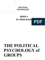 Week 4 Dr. Özlem Ersan: Political Psychology