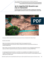 El mapa que refleja la magnitud del desastre que generaron las lluvias en Santander _ Vanguardia.com