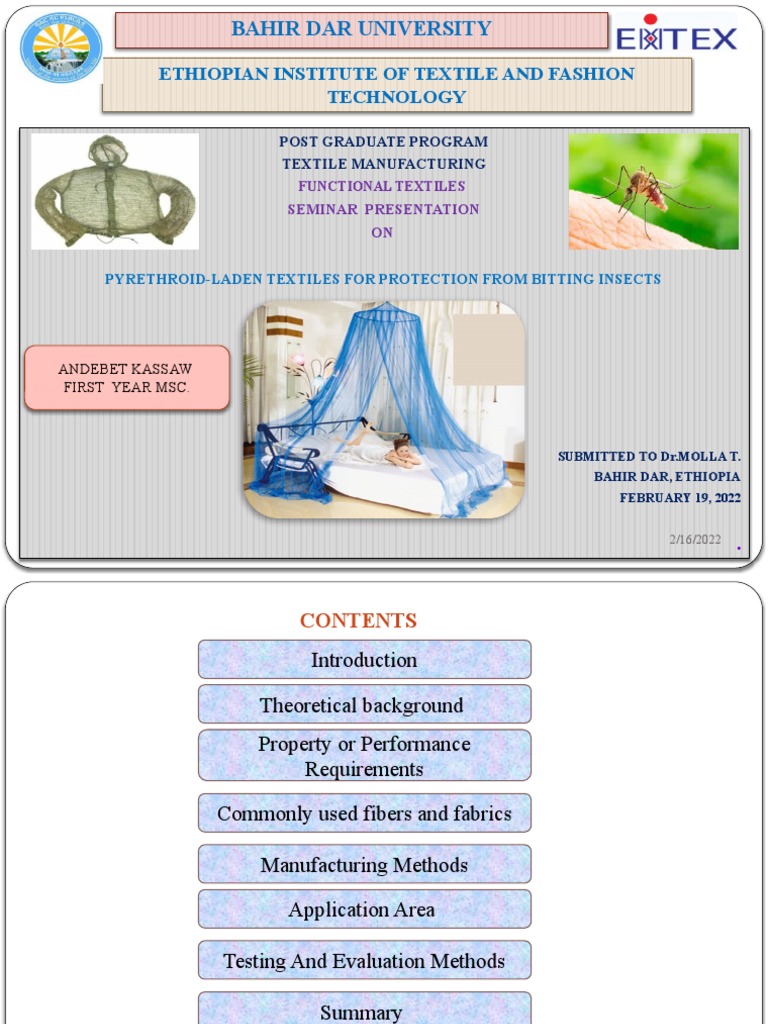 Ethiopian Institute of Textile and Fashion Technology: Post Graduate ...