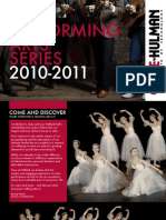 2010 Performing Arts Series Brochure