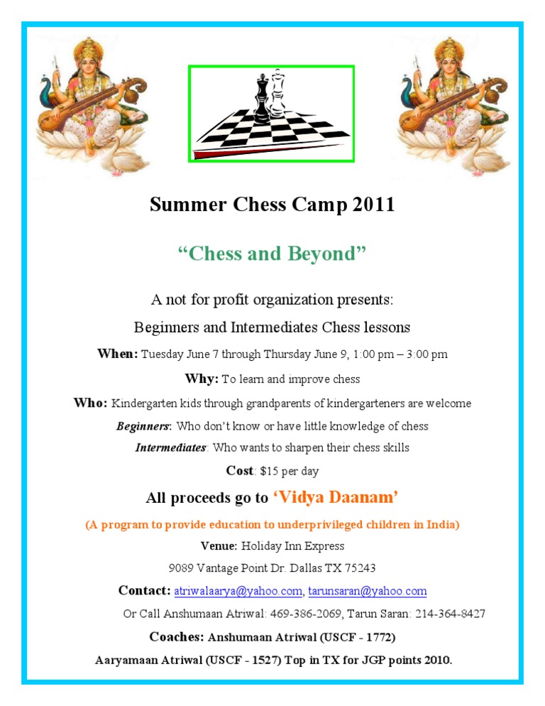 Dallas Summer Chess Camp 2011 | PDF