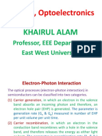 EEE 414, Optoelectronics: Khairul Alam