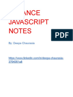 Advance Javascript Notes: By: Deepa Chaurasia