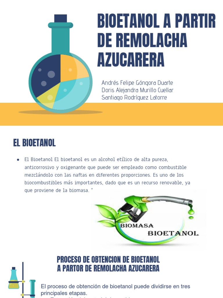 Bioetanol Remolacha Expo | PDF | Combustible de etanol | Biocombustible