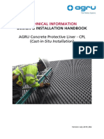 AGRU Concrete Protective Liner - CPL (Cast-in-Situ Installation)