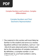 Complex Numbers and Their Geometric Representation