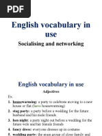 English Vocabulary in Use: Socialising and Networking