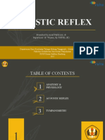 Acoustic Reflex: Presented by Arief Fakhrizal, DR Supervisor: Dr. Wijana, SP - THTKL (K)