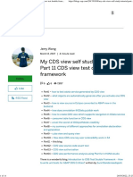 My CDS View Self Study Tutorial - Part 11 CDS View Test Double Framework