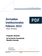 Jornadas Institucionales NIVEL PRIMARIO Febrebo 2022