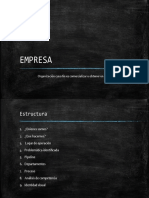 EMPRESA parametros de entrega