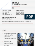 Project Title: Status of Fms in Pak Industries