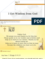 CL 2 Lesson 1 - I Get Wisdom From God
