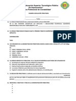 Examen Legislación Tributaria Del Codigo Tributario - 2021