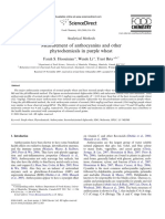 Measurement of Anthocyanins and Other Phytochemicals in Purple Wheat