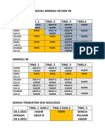 Jadual PDPR