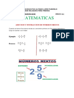 Adiccion y Sustraccion de Numeros Mixtos Matematicas