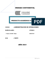 Producto Academico Nº01 Administracion de Operaciones