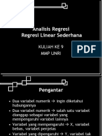 Regresi Linear Lama