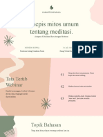Oranye Kemerahan Dan Hijau Bentuk Organik Meditasi Lokakarya Webinar Tema Utama Presentasi