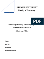 ULFP-SA Community Pharmacy Intenship Report 3d Year