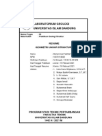 Resume - Geometri Unsur Struktur - M Fadhila Rahman - 10070118032