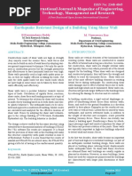 Earthquake Resistant Design of A Building Using Shear Wall